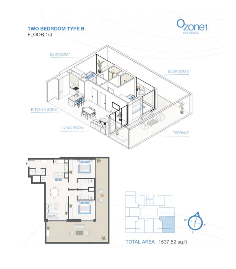 OBJECT1 OZONE1 2 bed type b