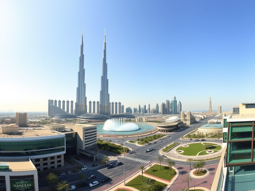 dubai city overall view