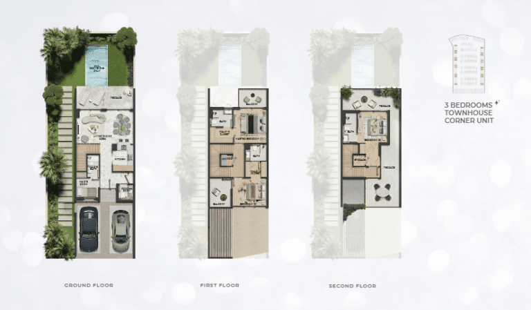 Leos Kensington Gardens Townhouse 3bd corner unit.