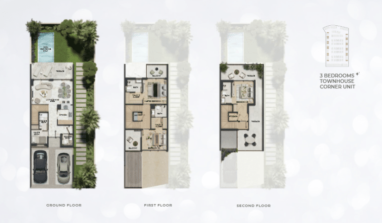 Leos Kensington Gardens Townhouse 3bd corner unit