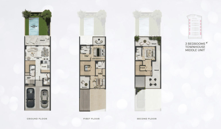 Leos Kensington Gardens Townhouse 3bd middle unit