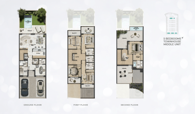 Leos Kensington Gardens Townhouse 5bd middle unit