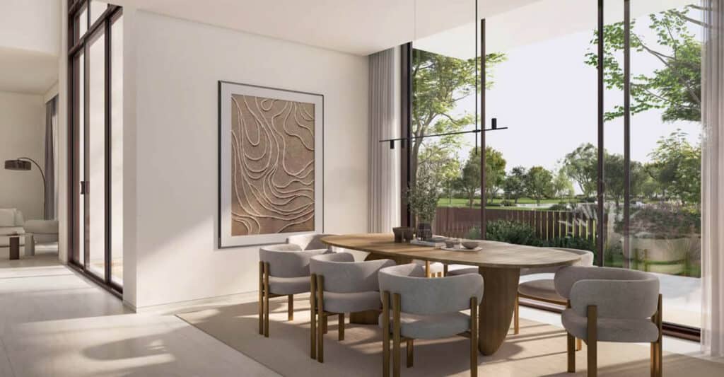 ora bayn villas dining area