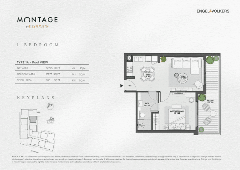 KEY mavens montage 1bhk type 1a