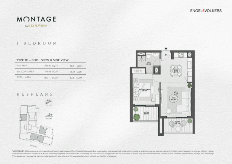 KEY mavens montage 1bhk type 1C