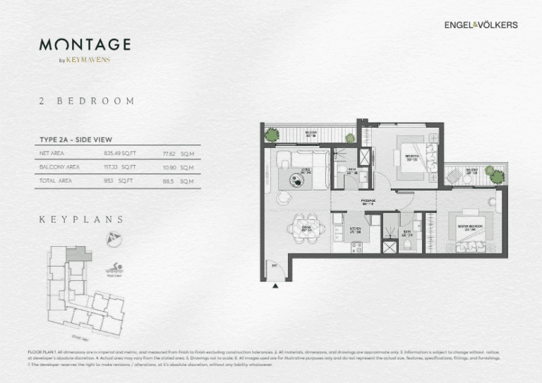 KEY mavens montage 2bhk type 2A