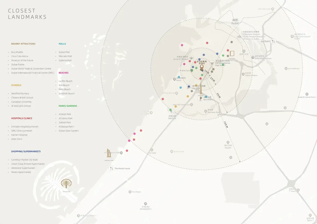 jumeirah garden city map