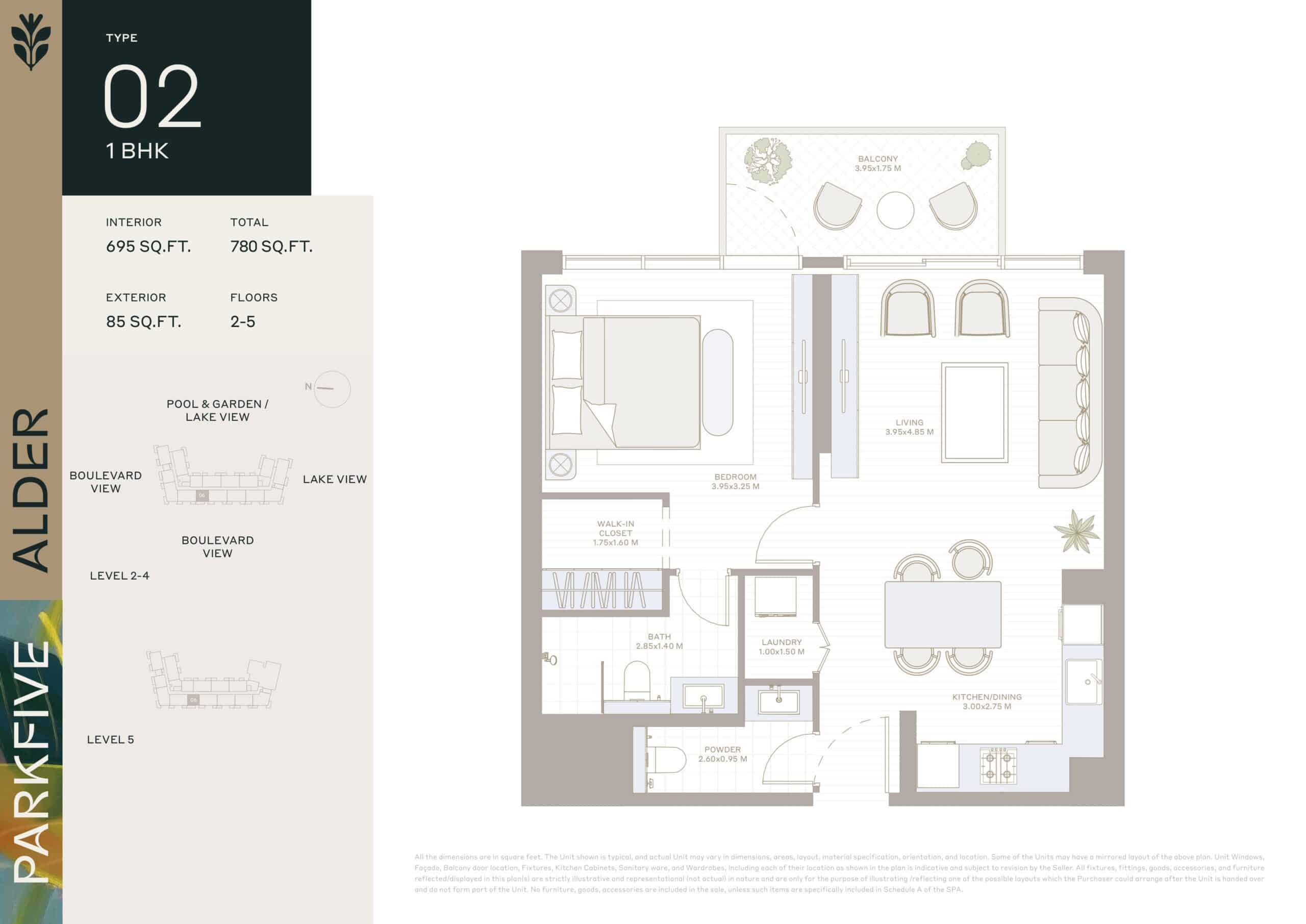 DEYAAR Alder 1 BHK TYPE 02