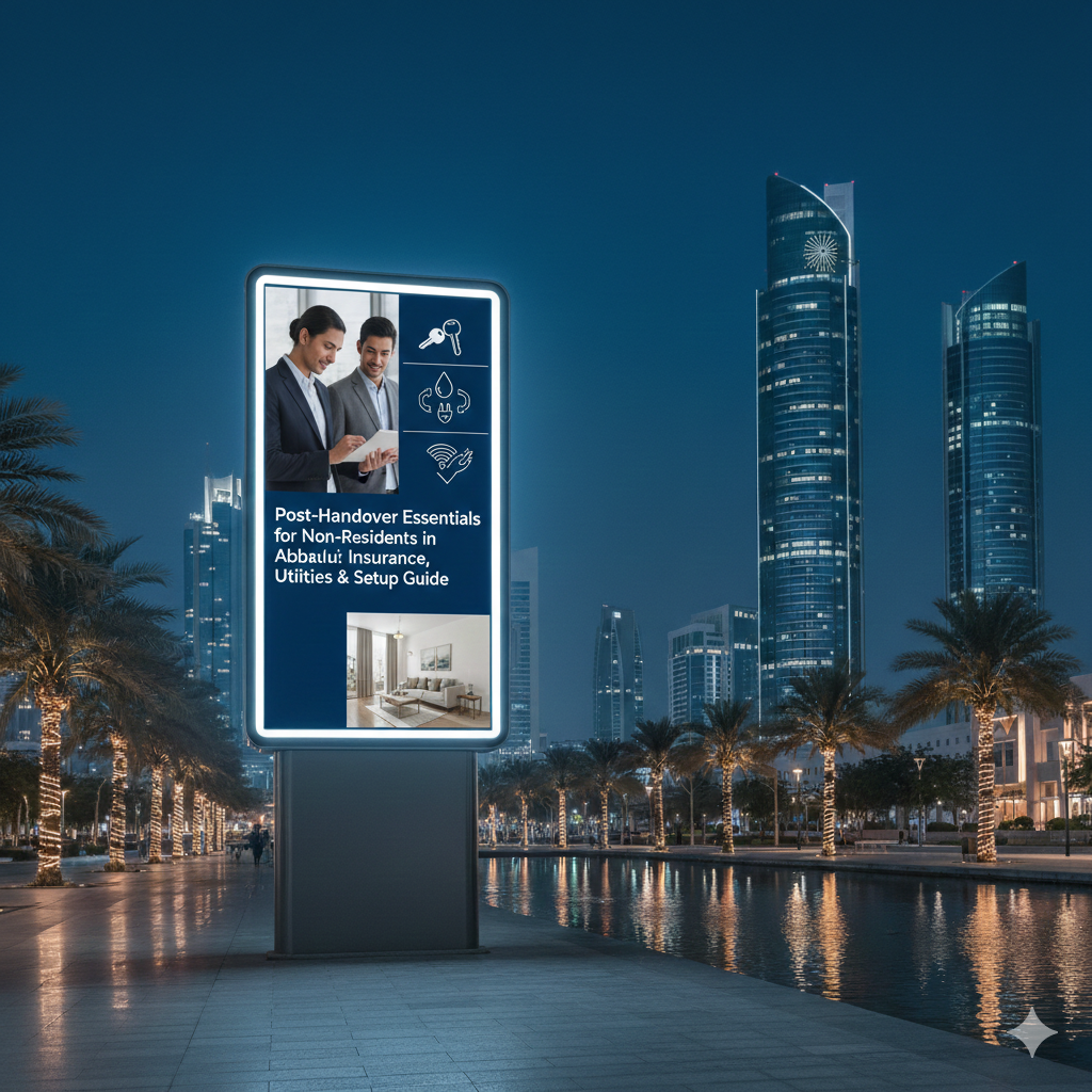 Post-Handover Essentials for Non-Residents in Abu Dhabi: Insurance, Utilities & Setup Guide