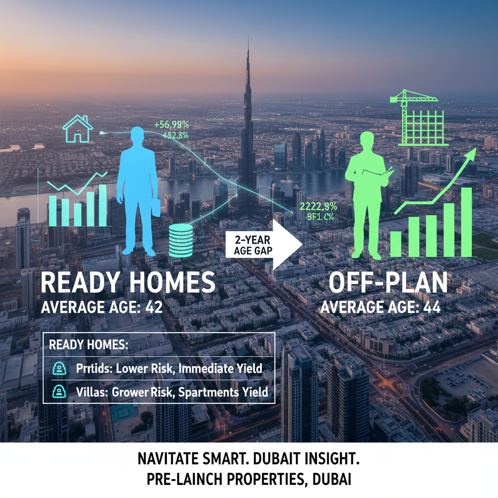 Average Buyer Age: 42 (Ready Homes) vs. 44 (Off-Plan)—What the 2-Year Age Gap Reveals About Risk Appetite and Capital Deployment