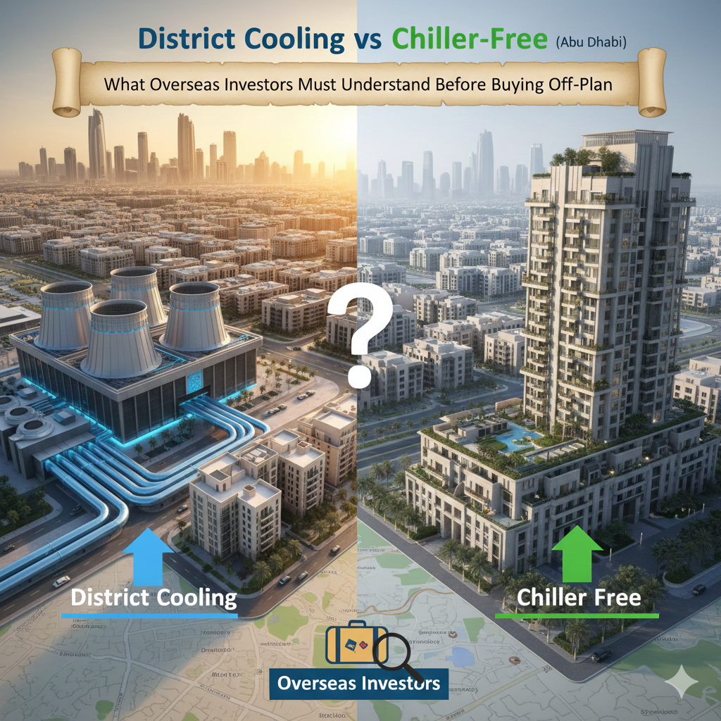 District Cooling vs Chiller-Free (Abu Dhabi): What Overseas Investors Must Understand Before Buying Off-Plan