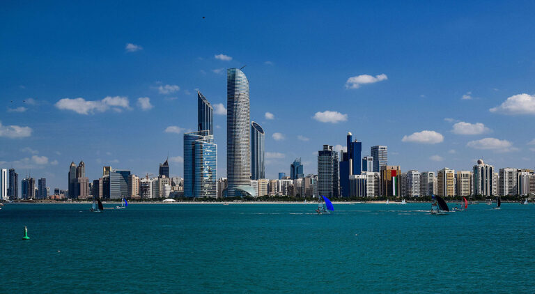 Abu dhabi skyline.