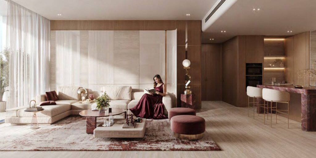 binghatti etherea living area
